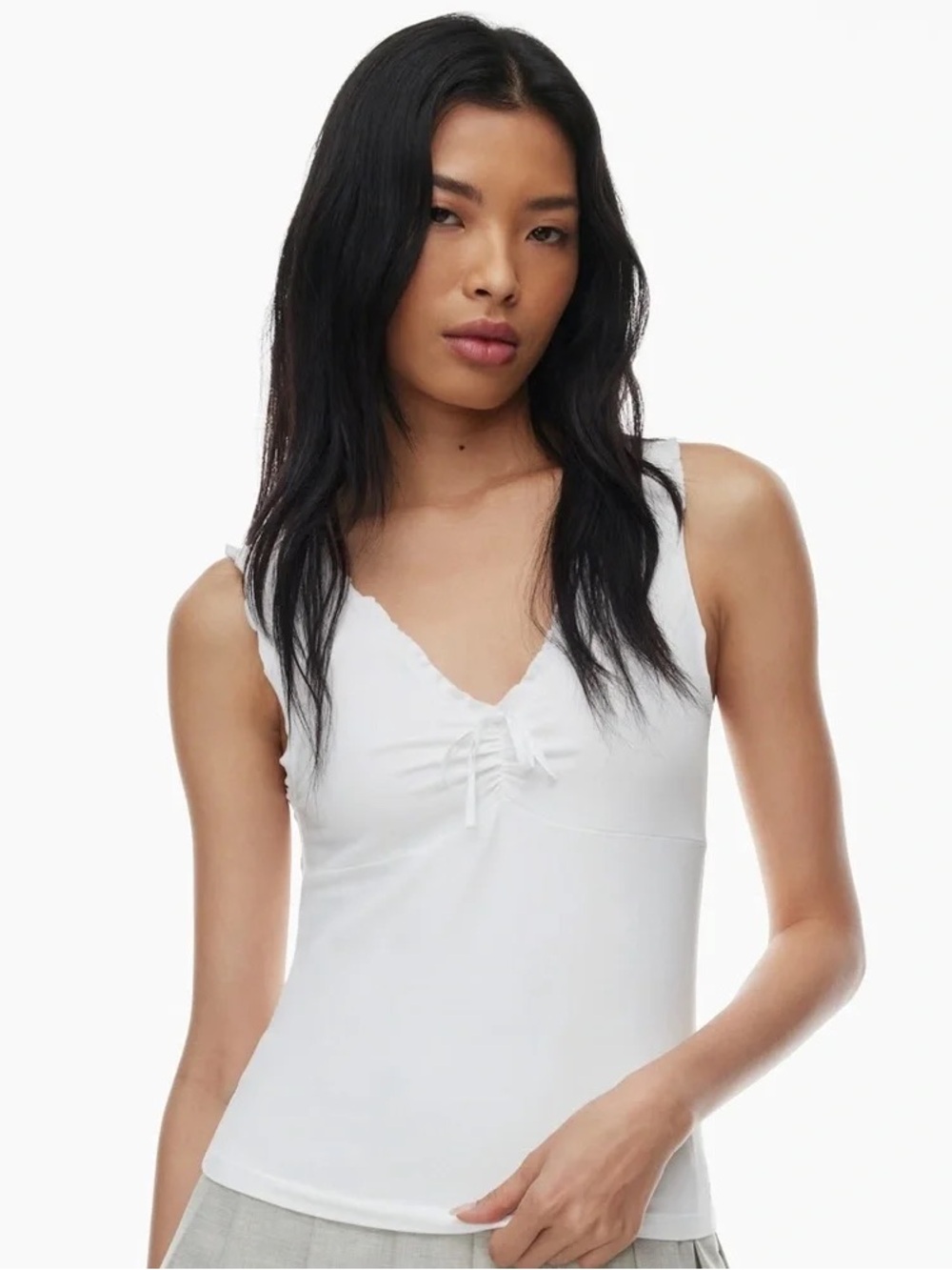 Aritzia Sunday Best Chill Nectar Top in Grey size Small